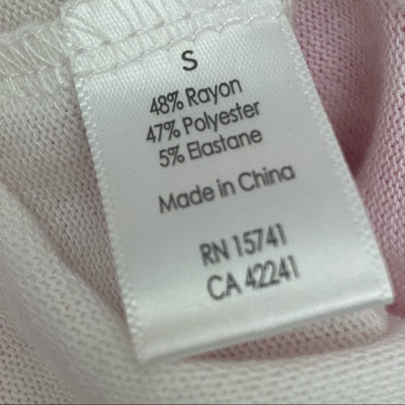 PJ Salvage Pink Tie Dye V-neck Heart LS Top Small - Picture 9 of 9